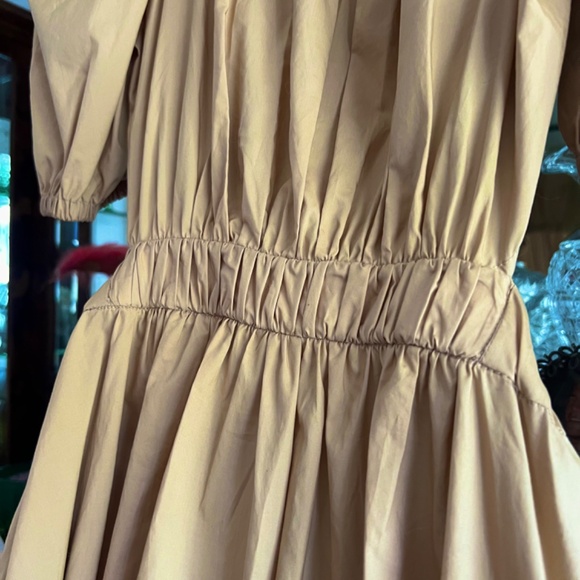 New with Tags Ulla Johnson Claire Cutout Cotton  Midi Dress Cedar - Picture 5 of 11